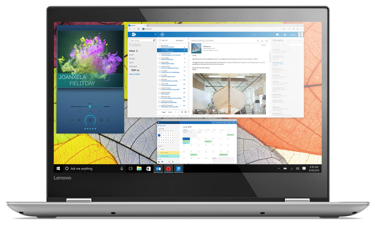 Lenovo YOGA 520 ekran IPS, wyrazistość obrazu Full HD