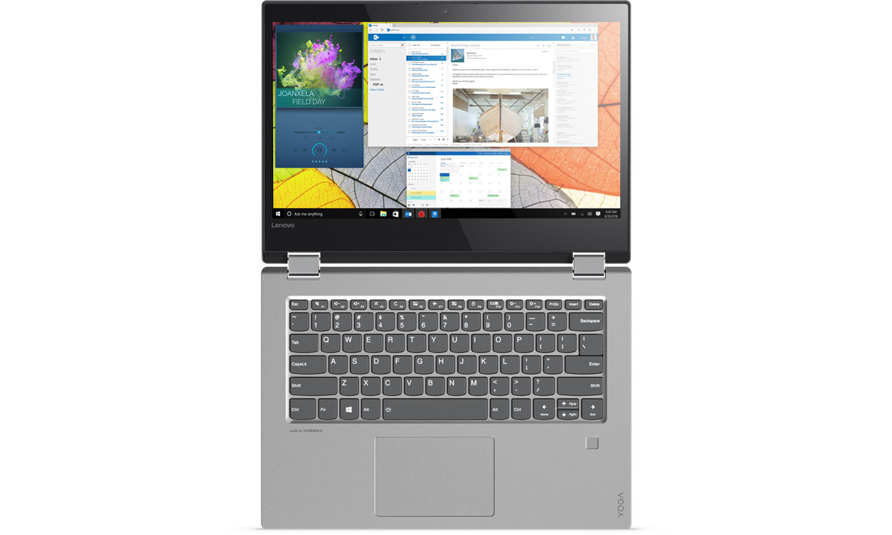 Lenovo YOGA 520 Głośniki Harman, Dolby Audio Premium, Czysty, wyraźny dźwięk