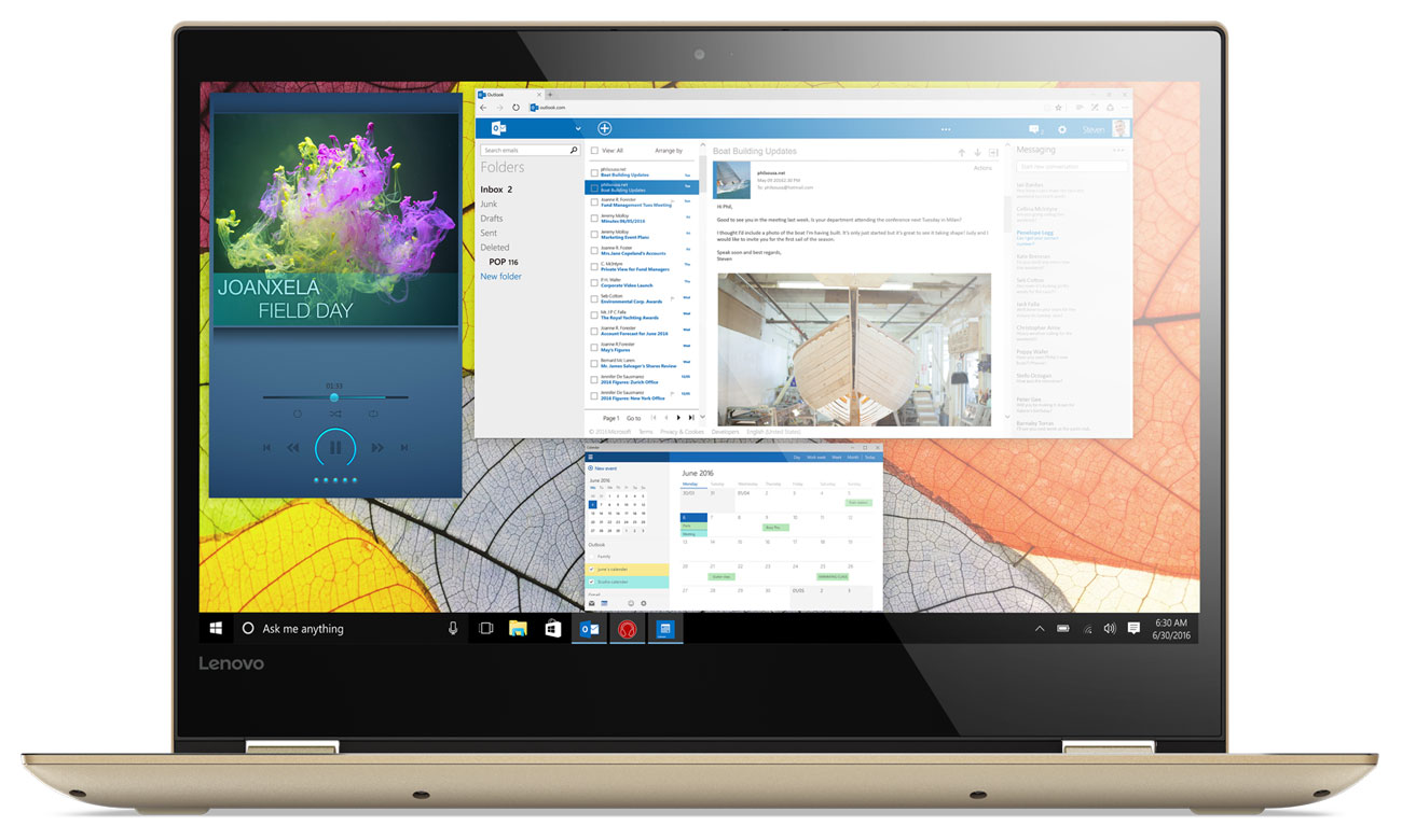 Lenovo YOGA 520 ekran IPS, wyrazistość obrazu Full HD