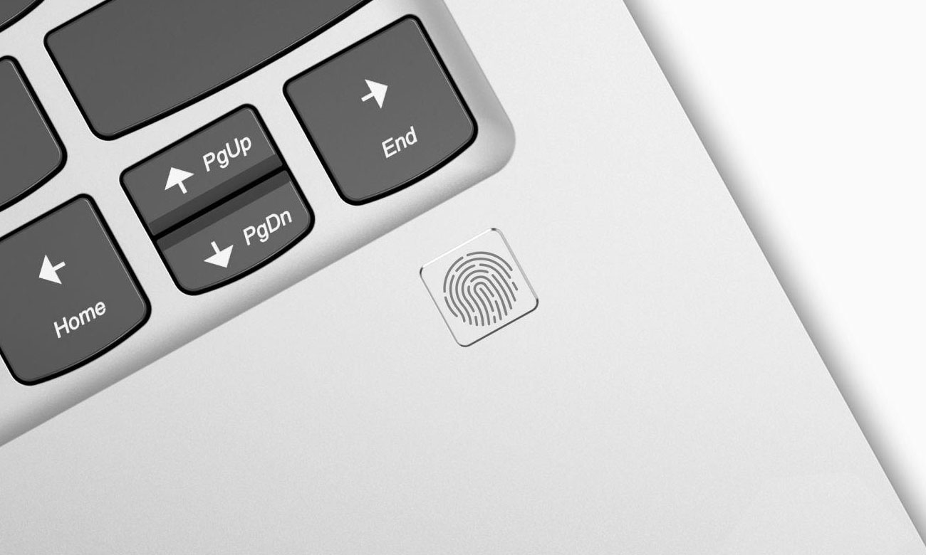 Lenovo Yoga 920 Czytnik linii papilarnych i funkcja Windows Hello