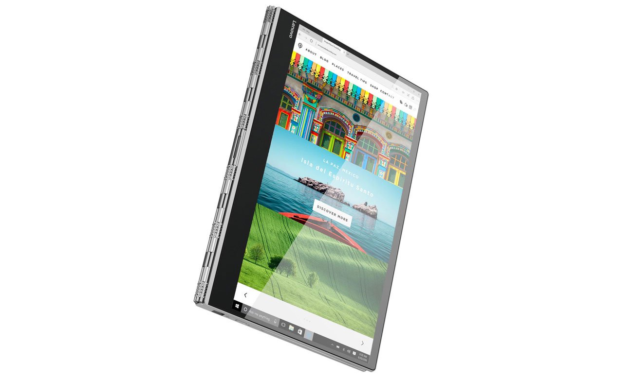 Lenovo Yoga 920 Możliwość obsługi ekranu niezwykle czułym rysikiem