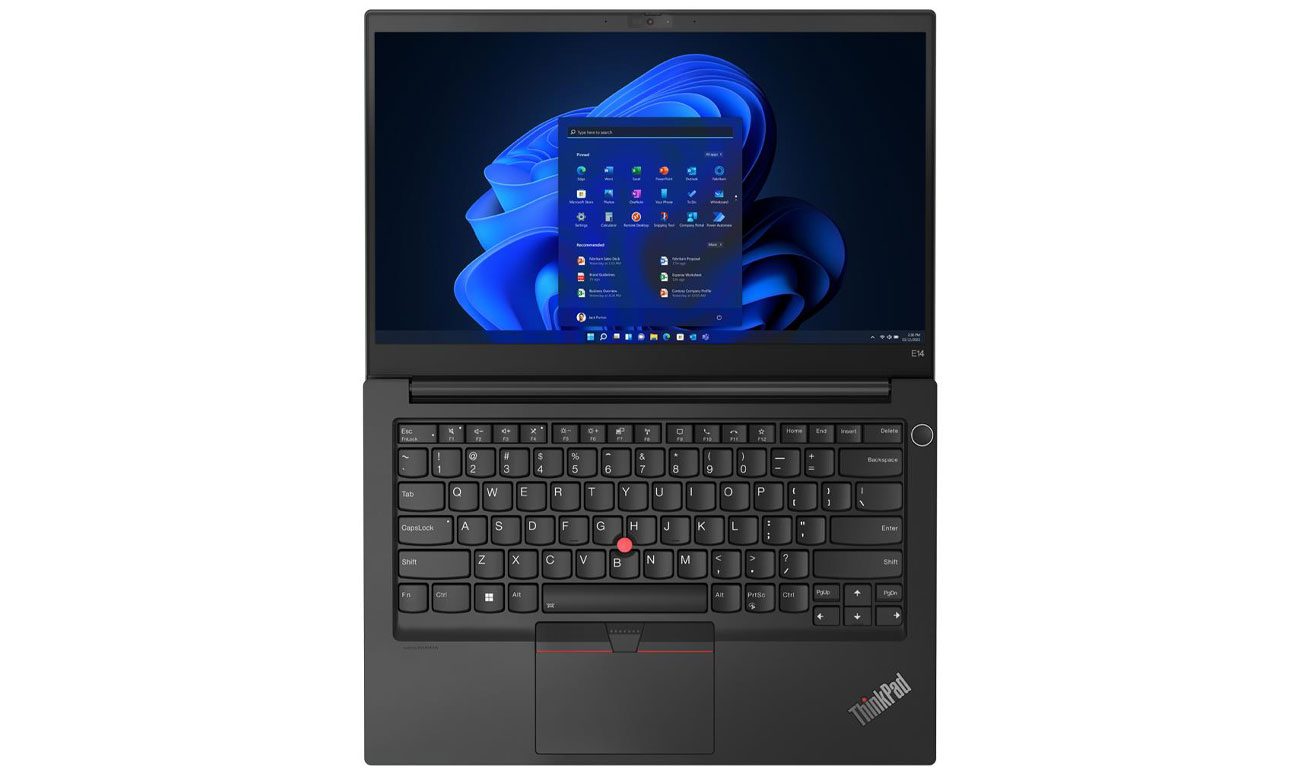 Lenovo ThinkPad E14 wyświetlacz i zawias 180 stopni
