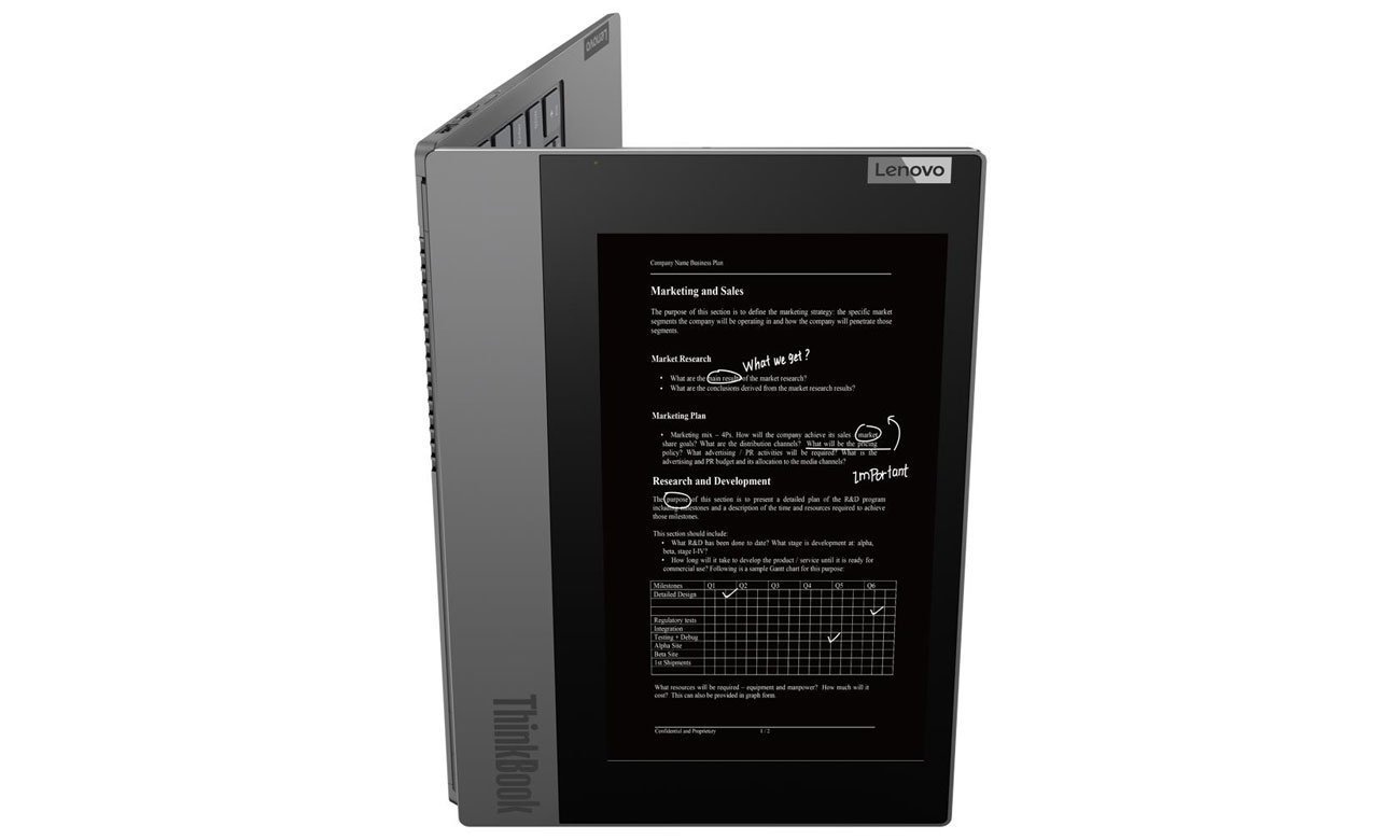 Lenovo ThinkBook Plus wiele trybów pracy