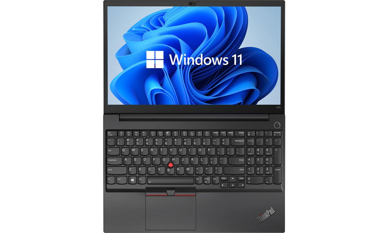 Lenovo ThinkPad E15 palmrest i ekran