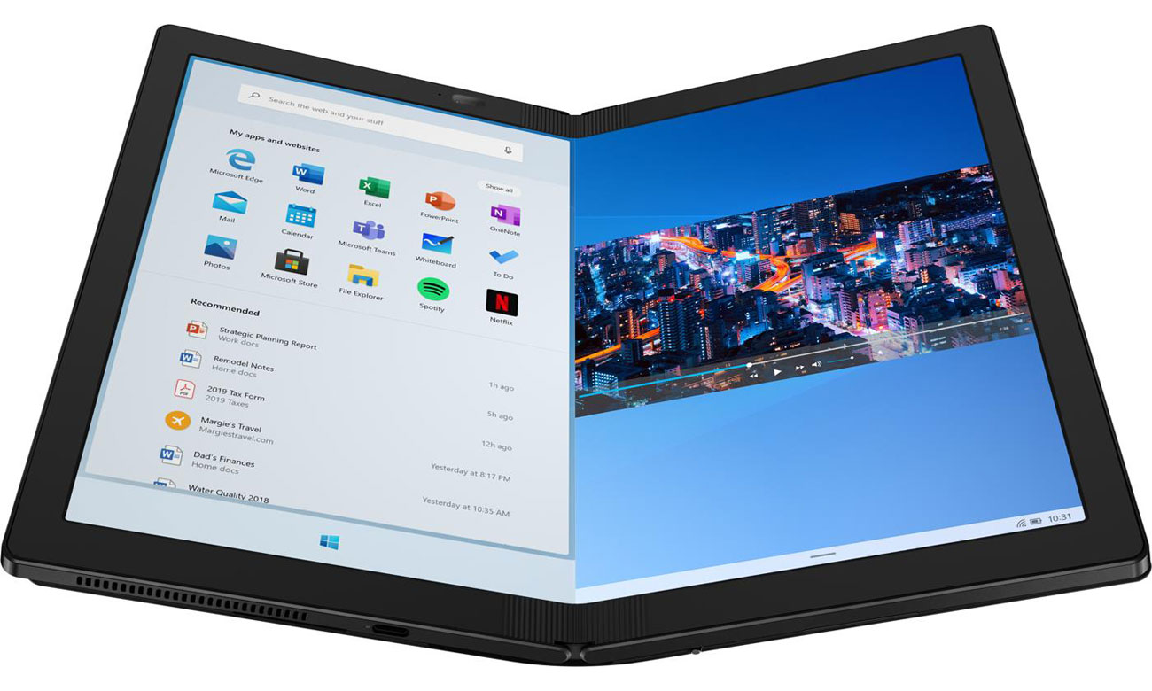 laptop Lenovo ThinkPad X1 Fold tryb tabletu