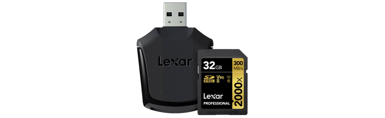 Lexar Professional 2000x SDHC/SDXC Dołączony czytnik SD UHS-II