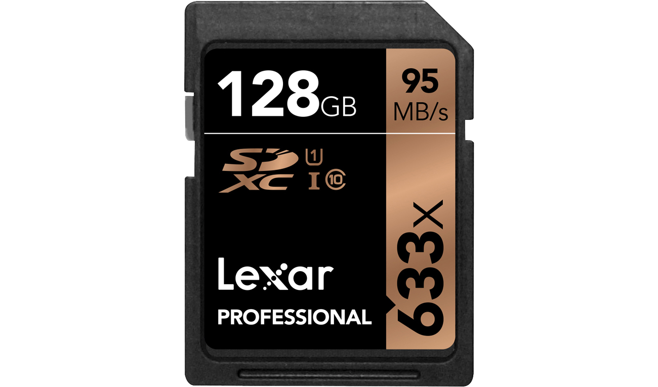 Lexar 128GB 633x Professional SDXC UHS-1 U3