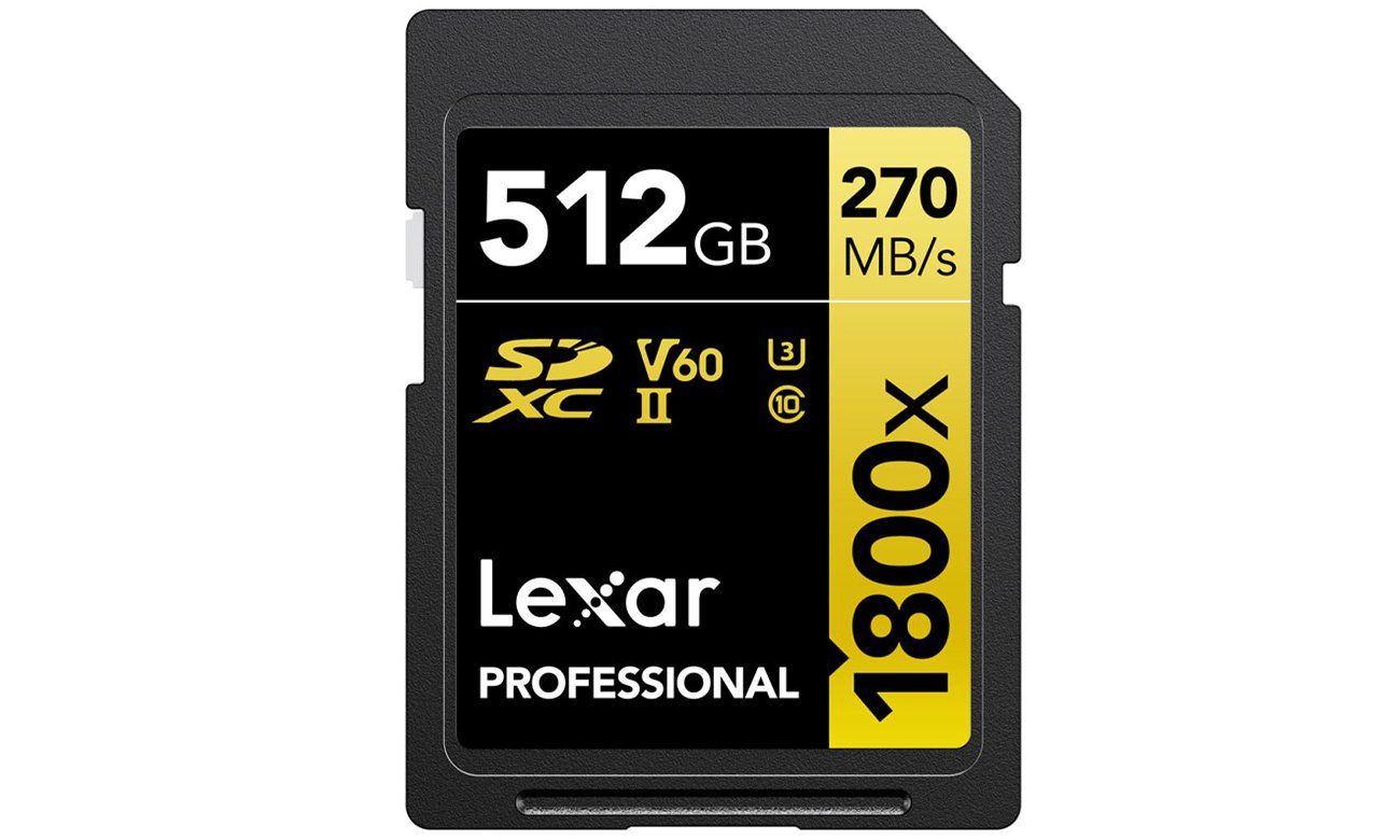 Lexar 512GB 1800x Professional SDXC Speicherkarte