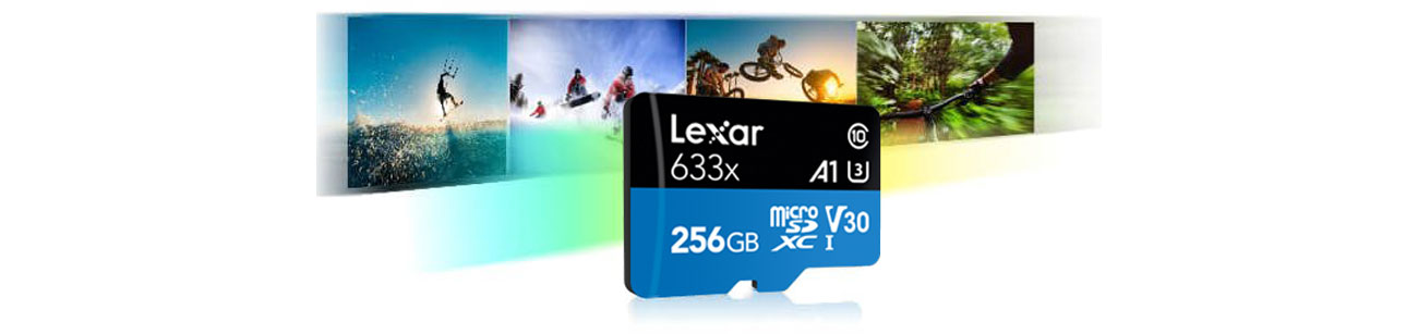 Lexar 256GB microSDXC 633x 95MB/s - Class 10