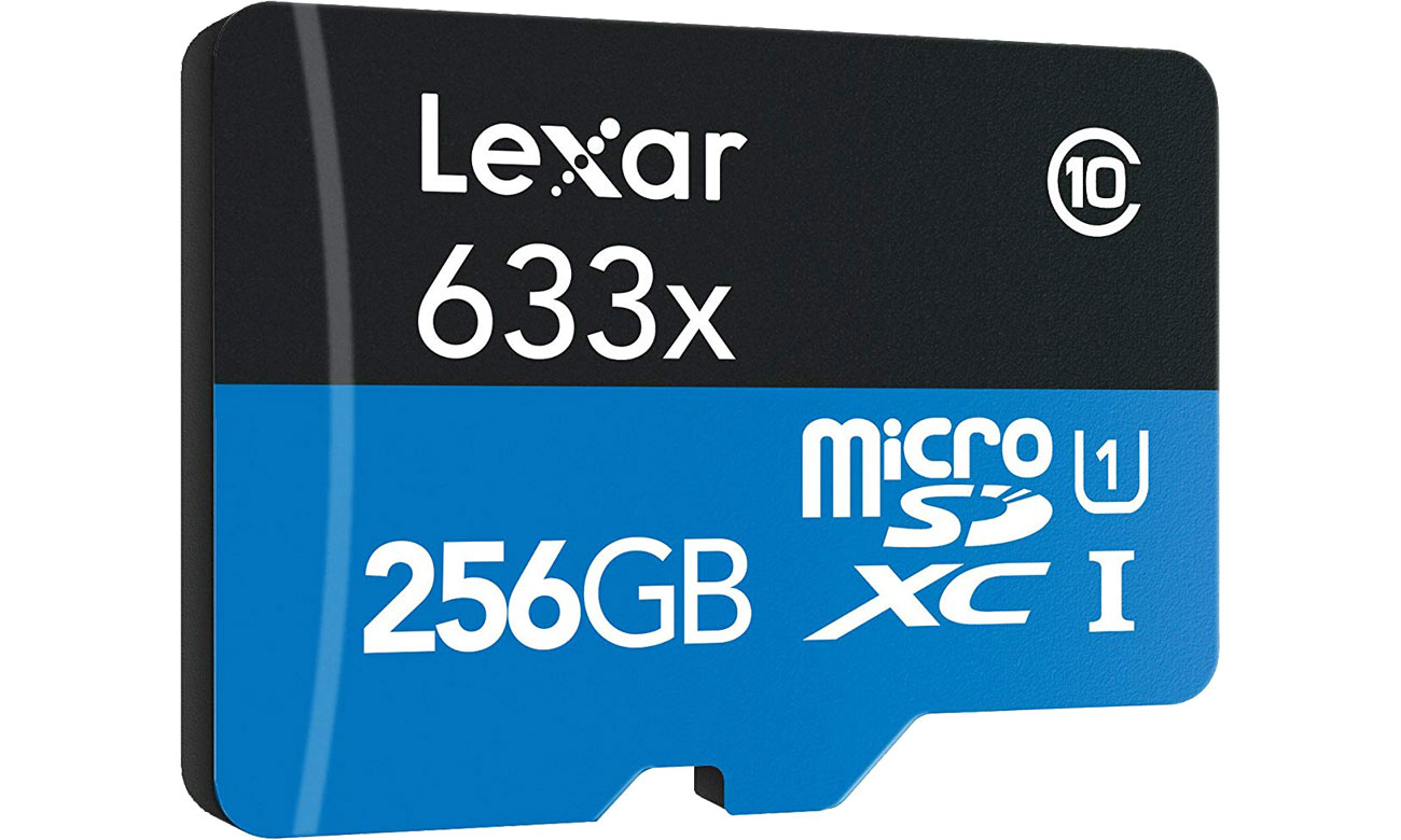 Lexar 256GB microSDXC 633x 95MB/s - jakość