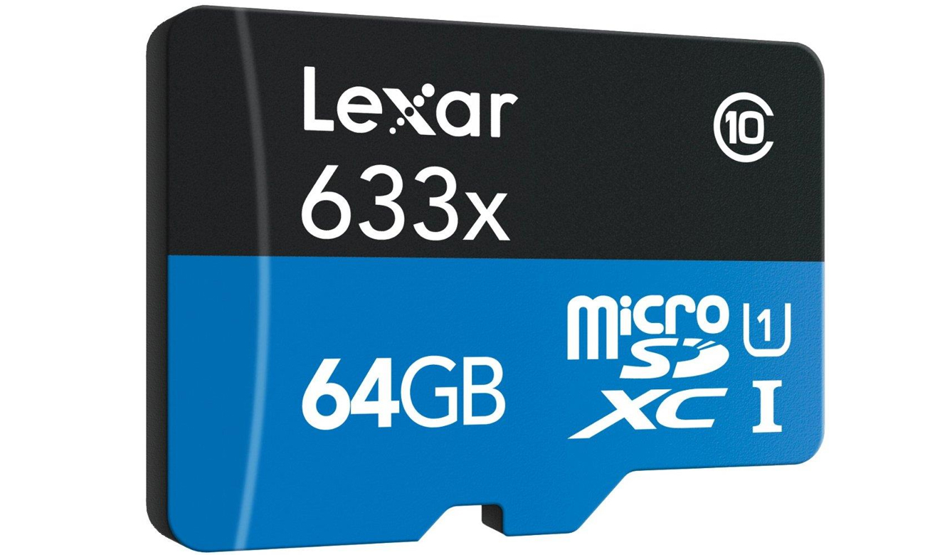 64GB microSDXC 633x 95MB/s + adapter