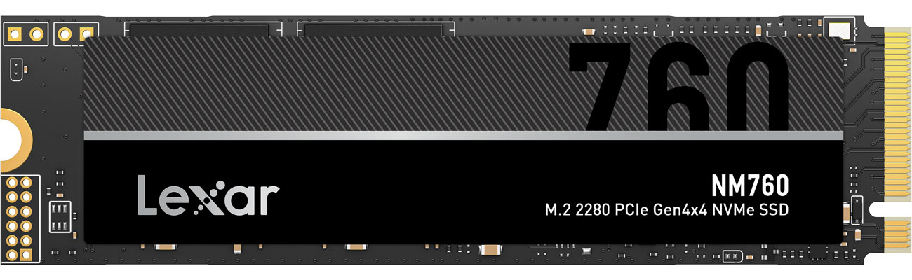Dysk SSD M.2 NVMe Lexar NM760 - Widok od przodu