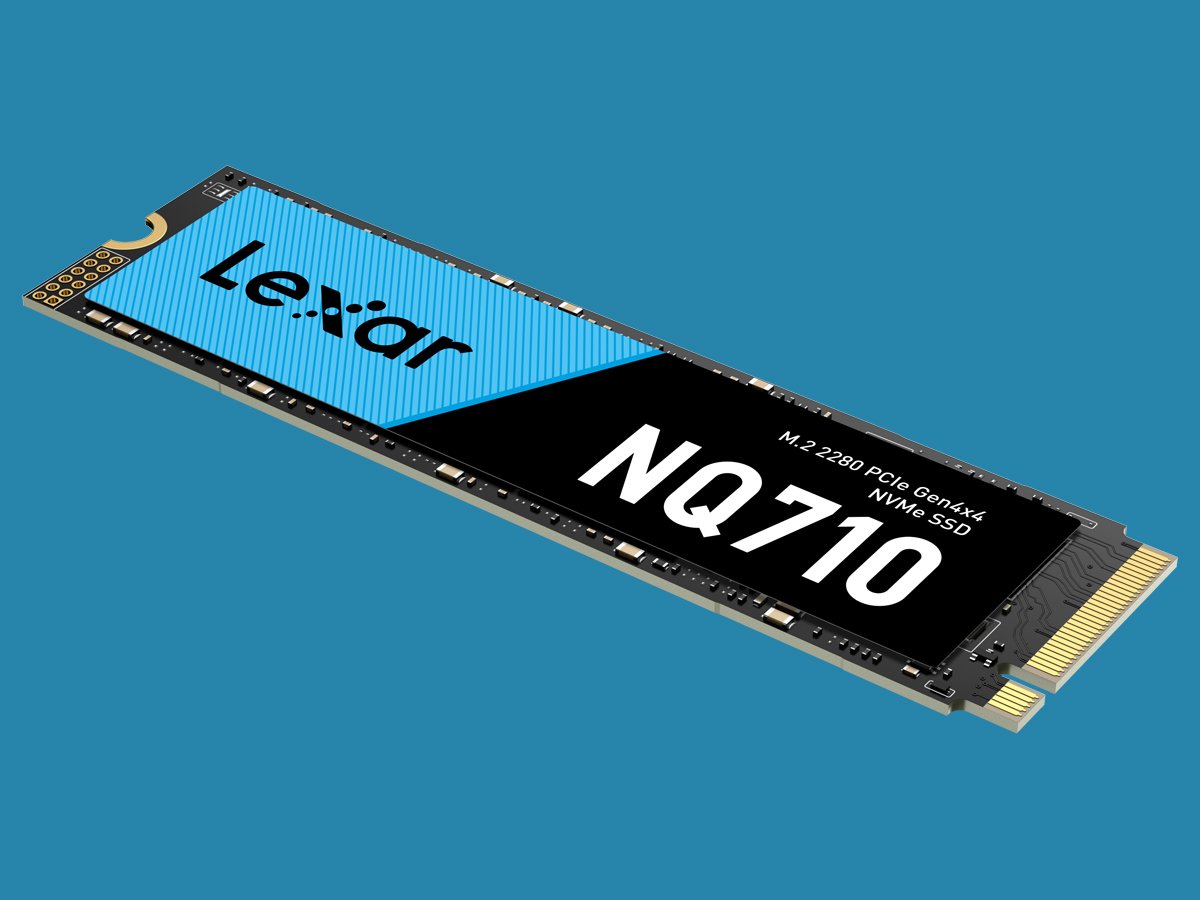 SSD M.2 Lexar NQ710 PCIe Gen4 NVMe - Allgemeine Ansicht, Bild mit Hintergrund