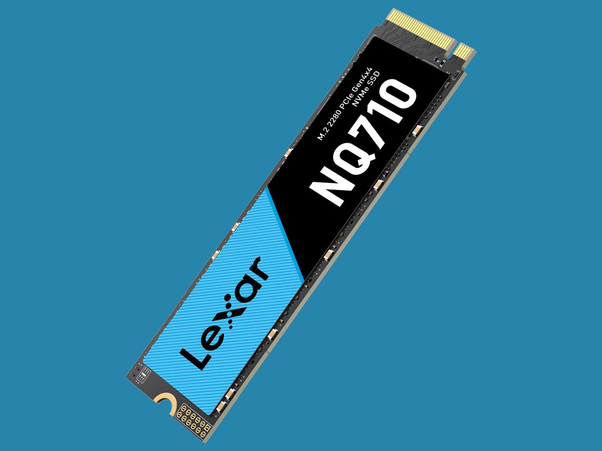 SSD M.2 Lexar NQ710 PCIe Gen4 NVMe - Allgemeine Ansicht, Bild mit Hintergrund