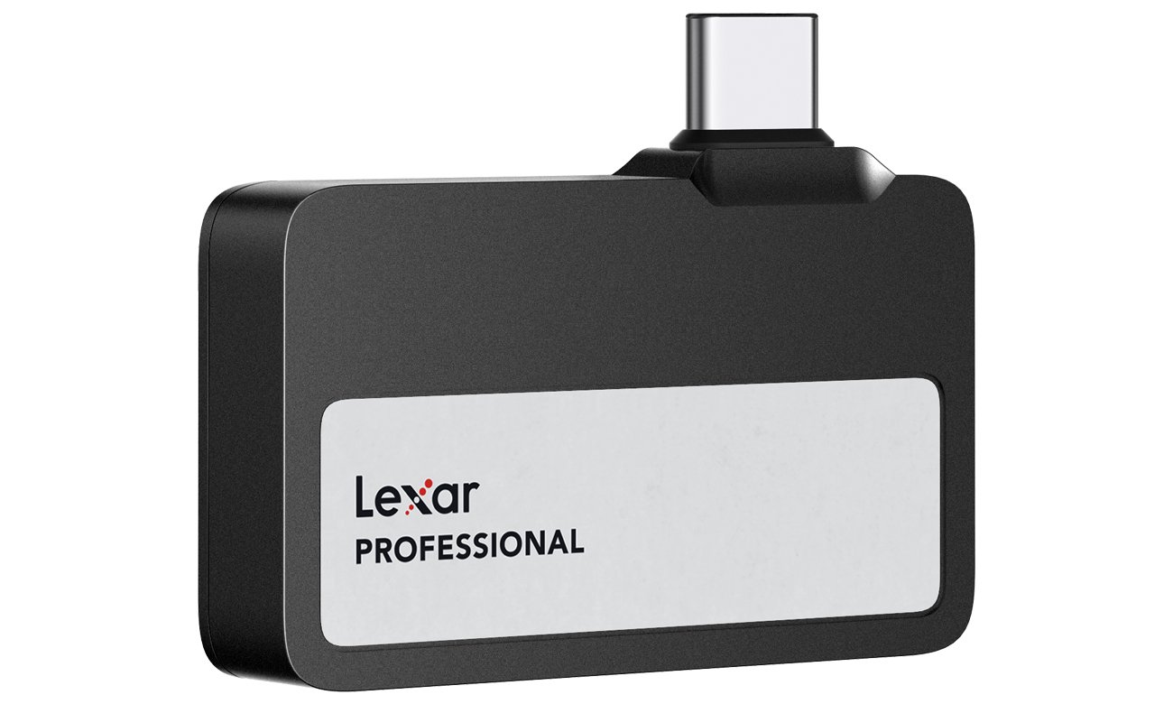 Портативний накопичувач Lexar Professional SL400 Go – вид спереду під кутом