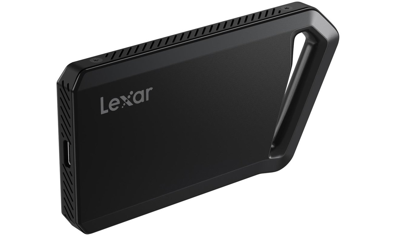 Портативний зовнішній SSD-накопичувач Lexar Professional SL600 – вигляд спереду під кутом