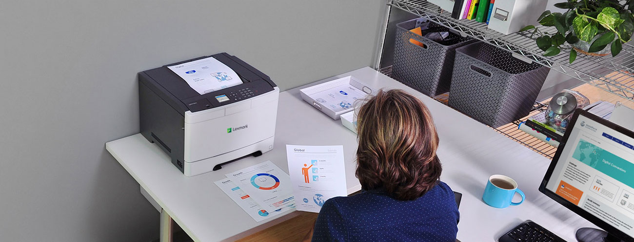 Widok z przodu Lexmark