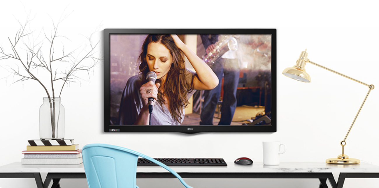 LG 22MT58DF-PZ TV czarny