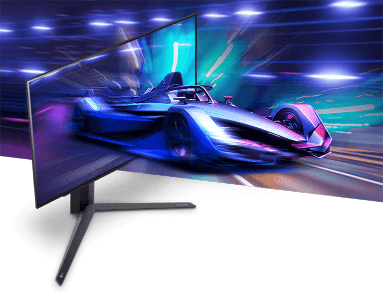 Monitor OLED z odświeżaniem 240 Hz i czasem reakcji 0,03 ms (GtG).