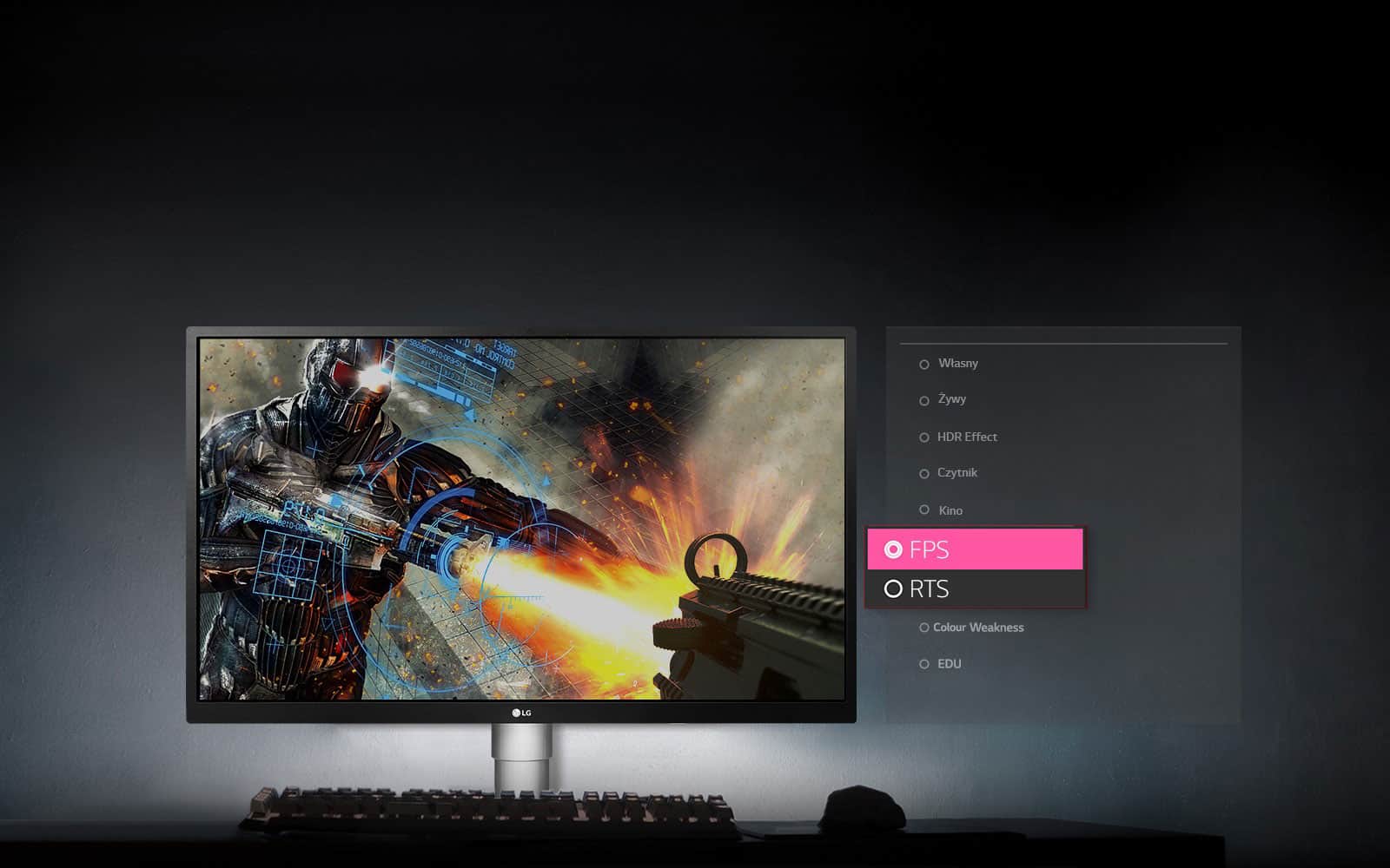 Indywidualne tryby do różnych gier1