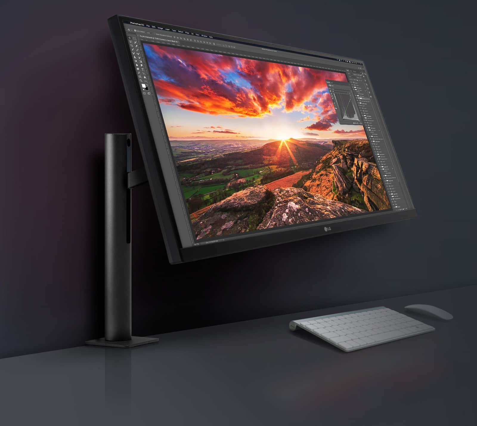 Monitor LG UltraFine™ Ergo w miejscu pracy