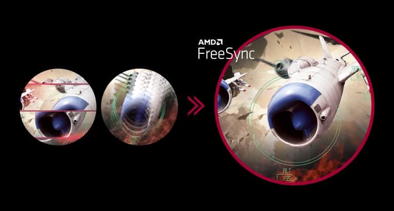 Funkcja AMD FreeSync zapewnia płynny obraz w dynamicznych scenach