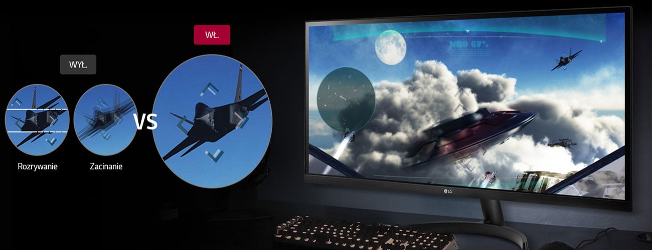 LG 29WK500-P Czystszy i płynniejszy obraz AMD FreeSync
