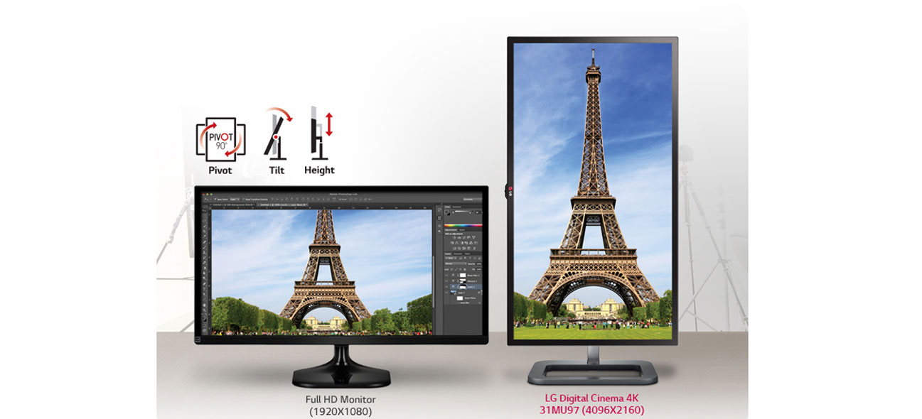 LG 31MU97Z-B czarny 4K PIVOT tryb portretowy