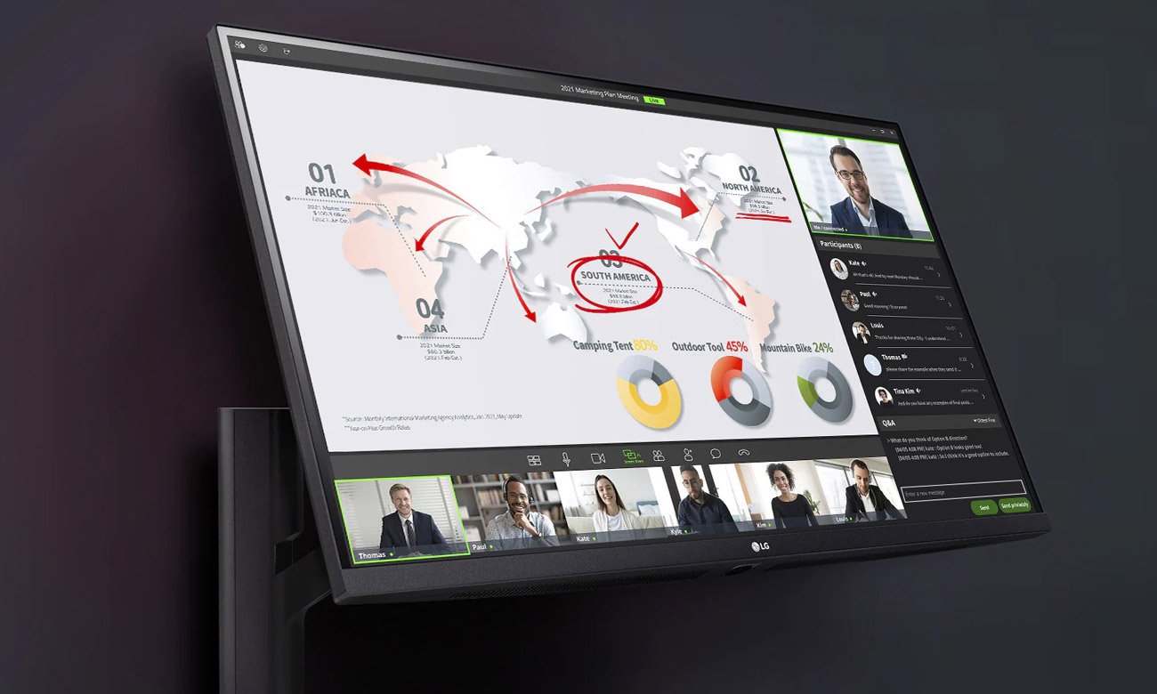 Monitor do domu i do biura LG 32QP880 Ergo