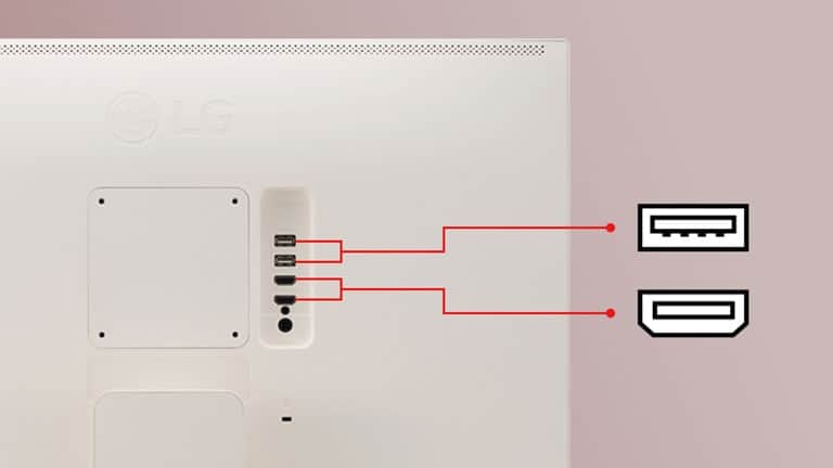Nasz inteligentny monitor oferuje dwa porty USB i dwa porty HDMI.