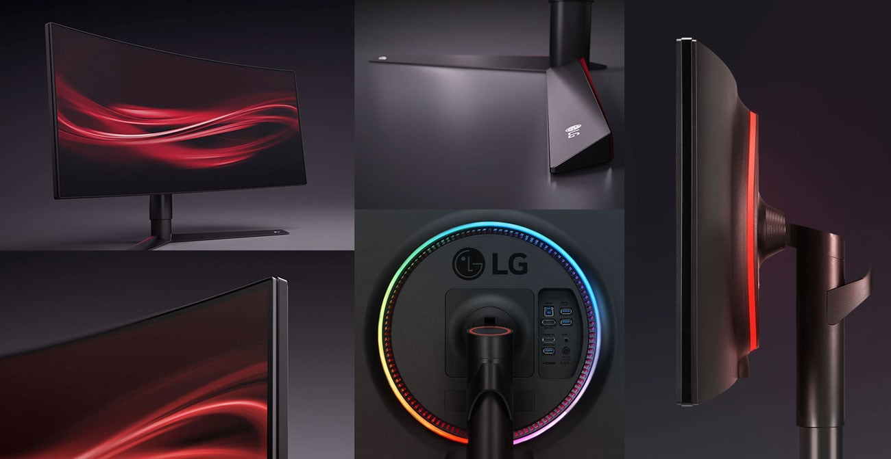 LG 34GK950G Podstawa, podświetlenie