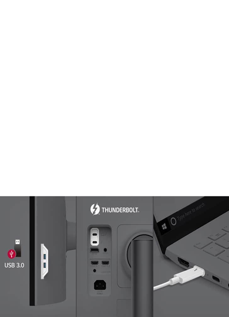 Port Thunderbolt™ 4 i inne ułatwiają obsługę i łączenie z innymi sprzętami.