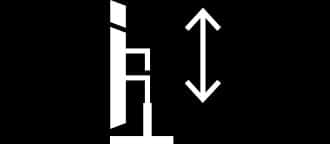 Monitor z regulacją wysokości