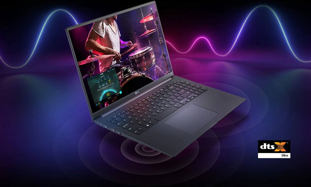 LG GRAM 2022 16U70Q dźwięk
