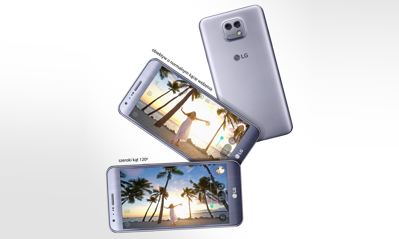 LG X CAM podwójny aparat 13 mpix szeroki kąt