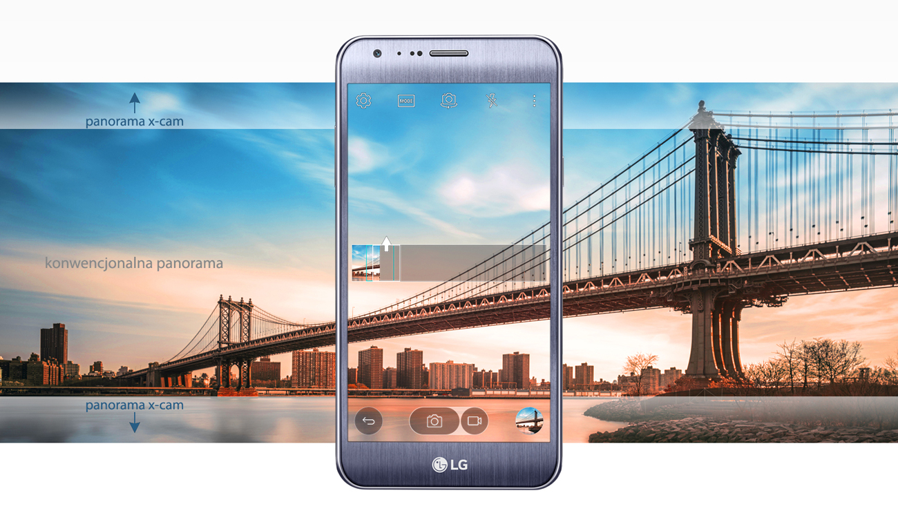 LG X CAM szersze i wyższe zdjęcia panoramiczne