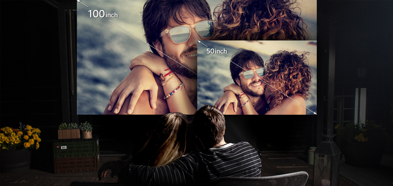 LG PW1500G wyświetalny ekran 100 cali