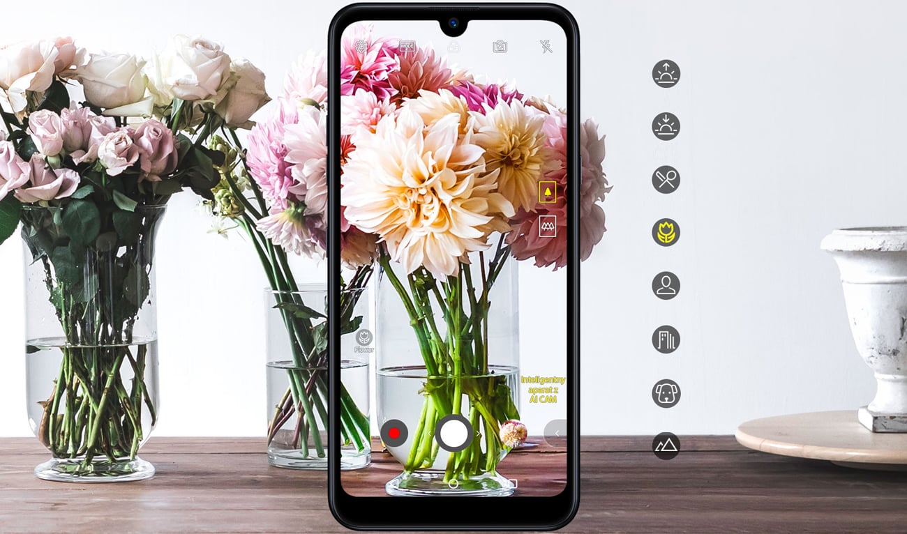 LG Q60 fotografia AI