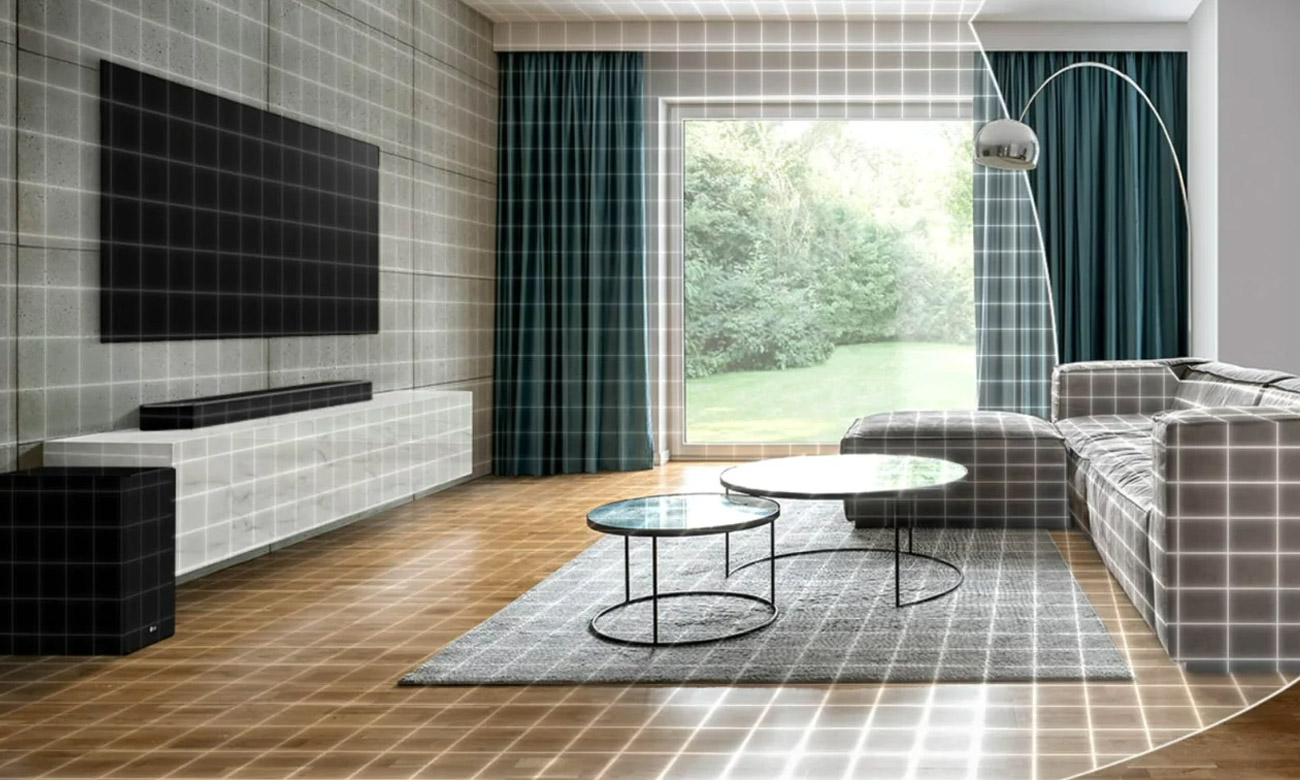 LG SP8YA skanowanie pomieszczenia