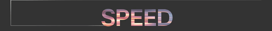 Szary pasek z napisem Speed (prędkość)