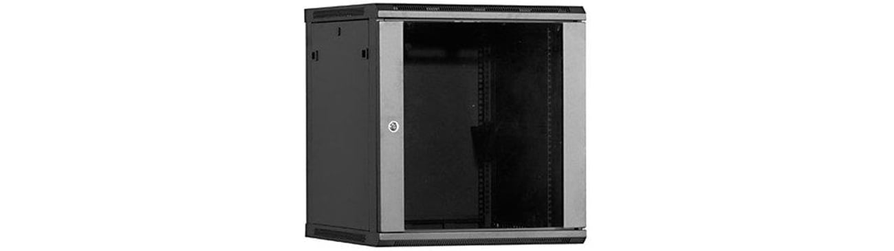 Szafa RACK Linkbasic Wisząca 12U 600x600mm drzwi szklane czarna