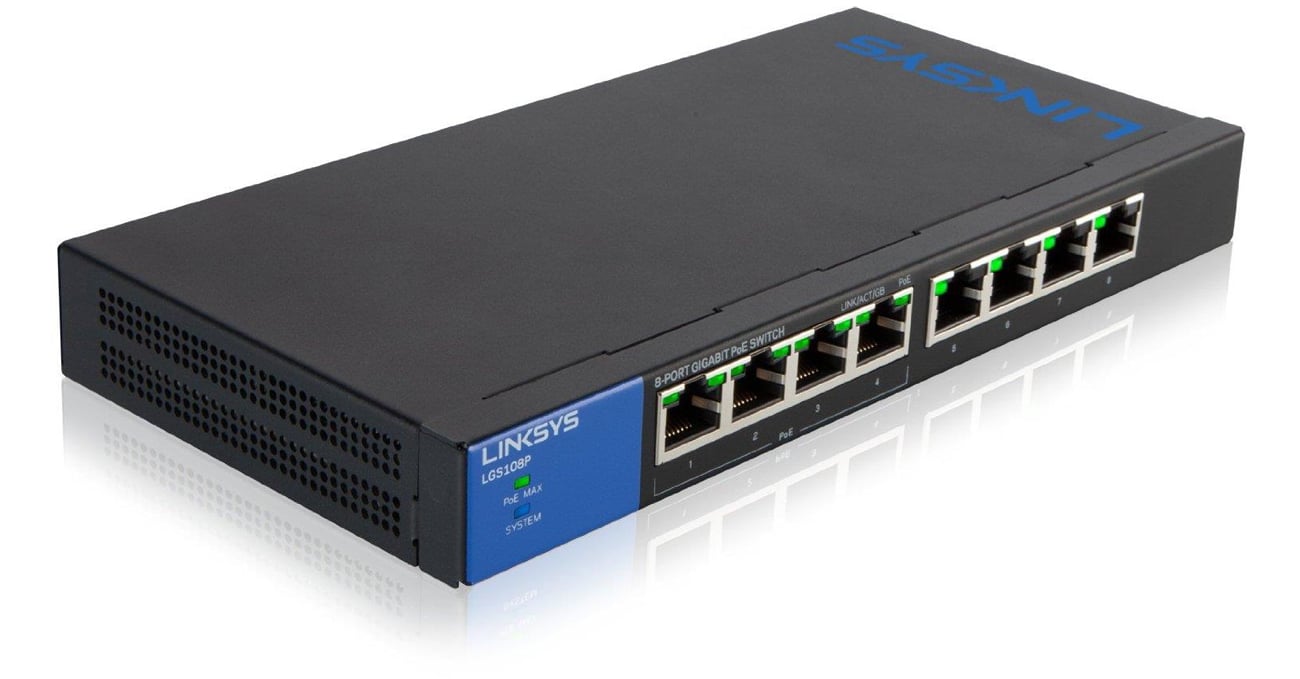 Switch Linksys 8p LGS108P RACK