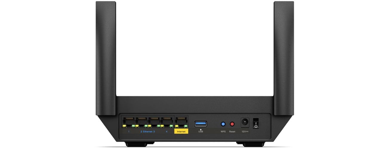 Linksys Hydra 6 MR2000 Widok z tyłu, porty