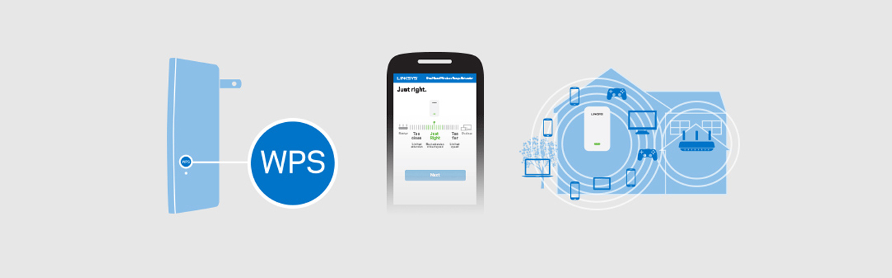 Linksys RE7000 obsługa WPS