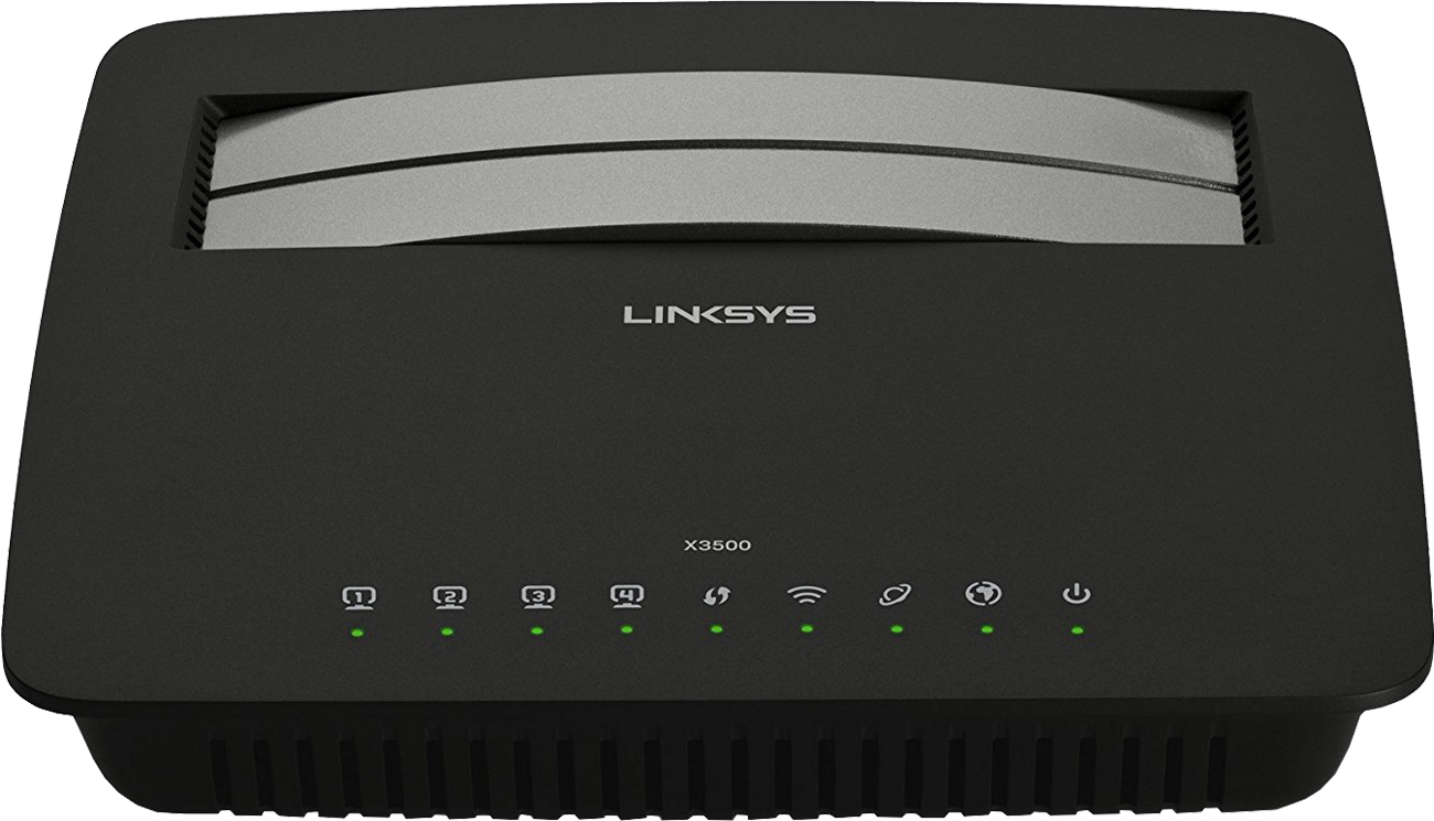 Linksys X6200 widok z przodu