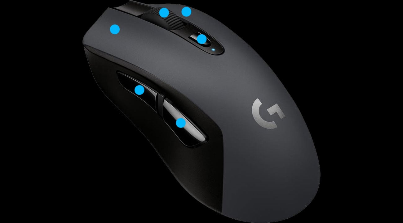 Logitech G603 Lightspeed Programowalne Przyciski