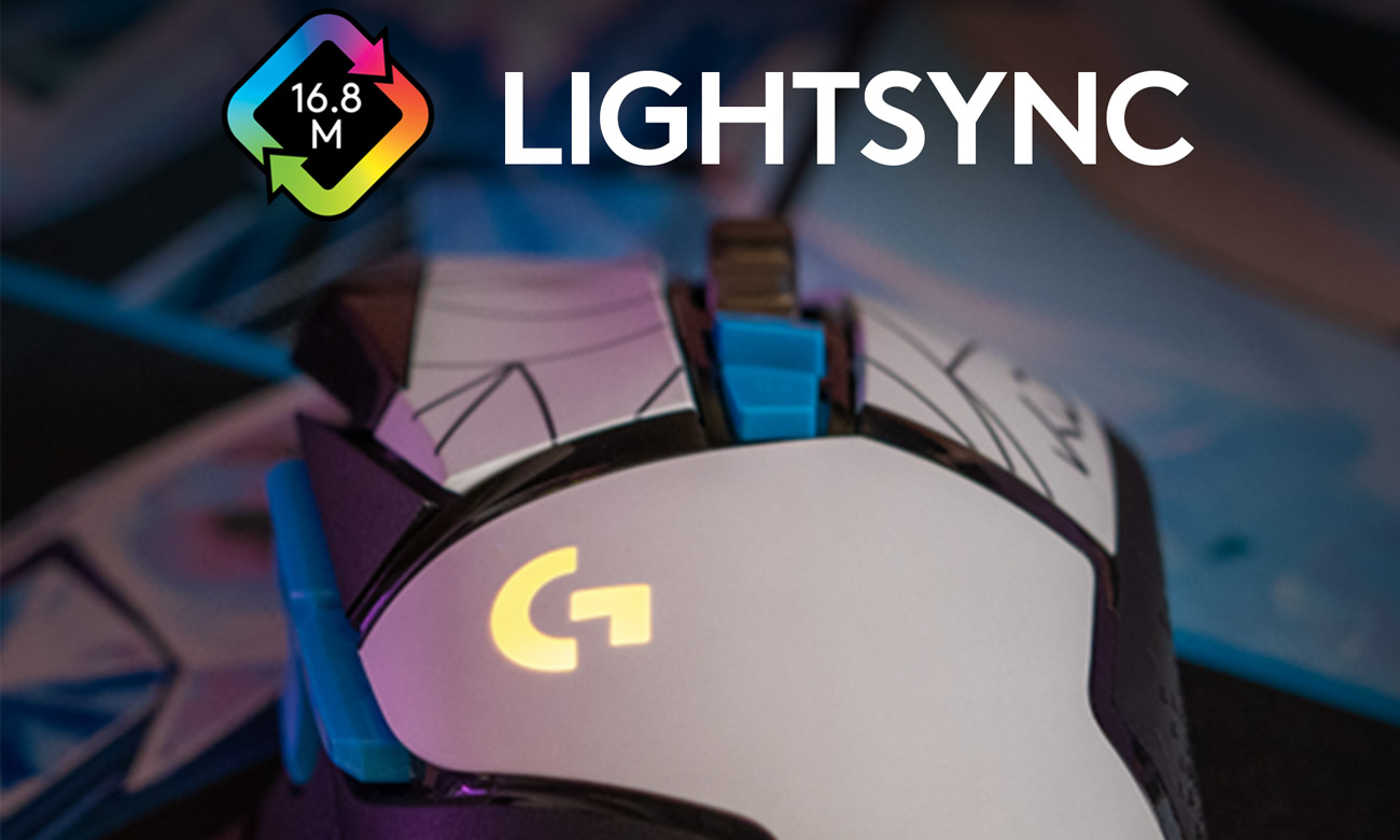 LIGHTSYNC RGB w myszce gamingowej G502 K/DA
