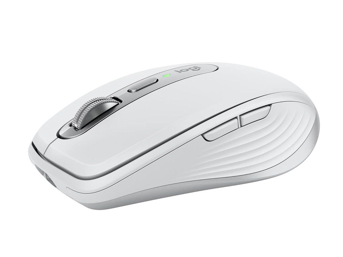 Logitech MX Anywhere 3S für Mac Seitenansicht im Winkel