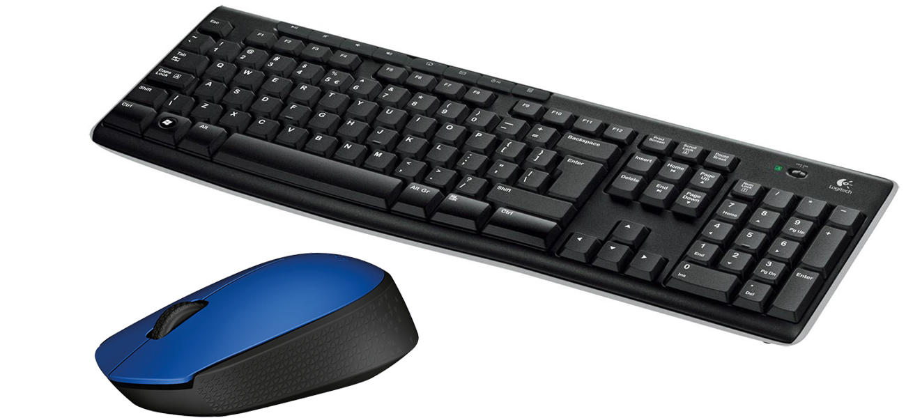 K270 Wireless Keyboard +M171 Niebieska