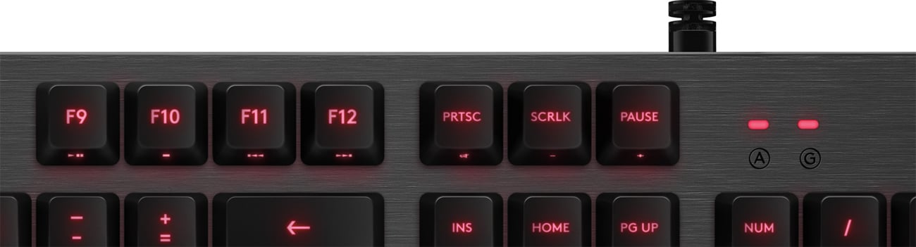 Logitech G413 Carbon Klawisze funkcyjne